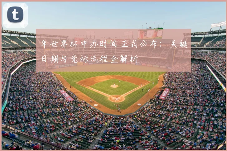 年世界杯申办时间正式公布：关键日期与竞标流程全解析